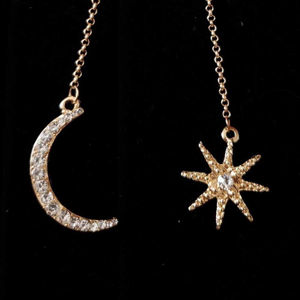 Crescent Moon and Star earrings
